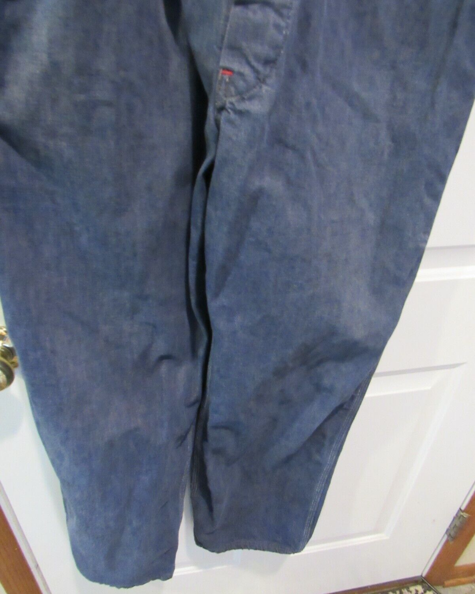 VINTAGE MONTGOMERY WARD POWER HOUSE DENIM OVERALLS SANFORIZED 34 x