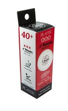 Nittaku 3-Star Premium 40 Balls, 3 Balls, Table Tennis Ping Pong, Made in Japan