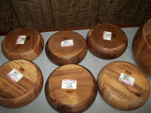 Dansk THAILAND International Designs Teak Wood 11pc Salad Bowl Set - Picture 8 of 20