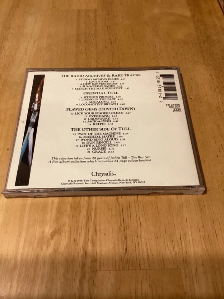 Jethro Tull 20 Years Of Jethro Tull Box Set CD Sampler - Image 2 of 3