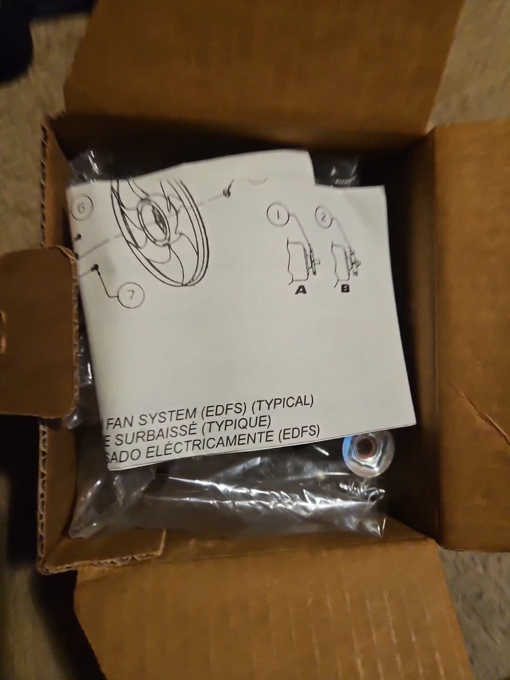 Kit de motor ventilador de refrigeración NOS ACDelco 15-80501 LH GM 89019111 para 04-05 Impala Foto 2 de 4