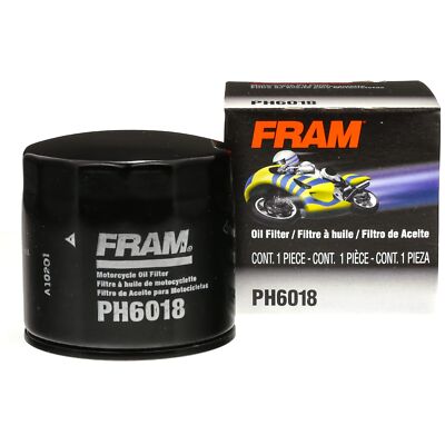 FRAM Extra Guard PH6018 Motorcycle Replacement Oil Filter, Fits