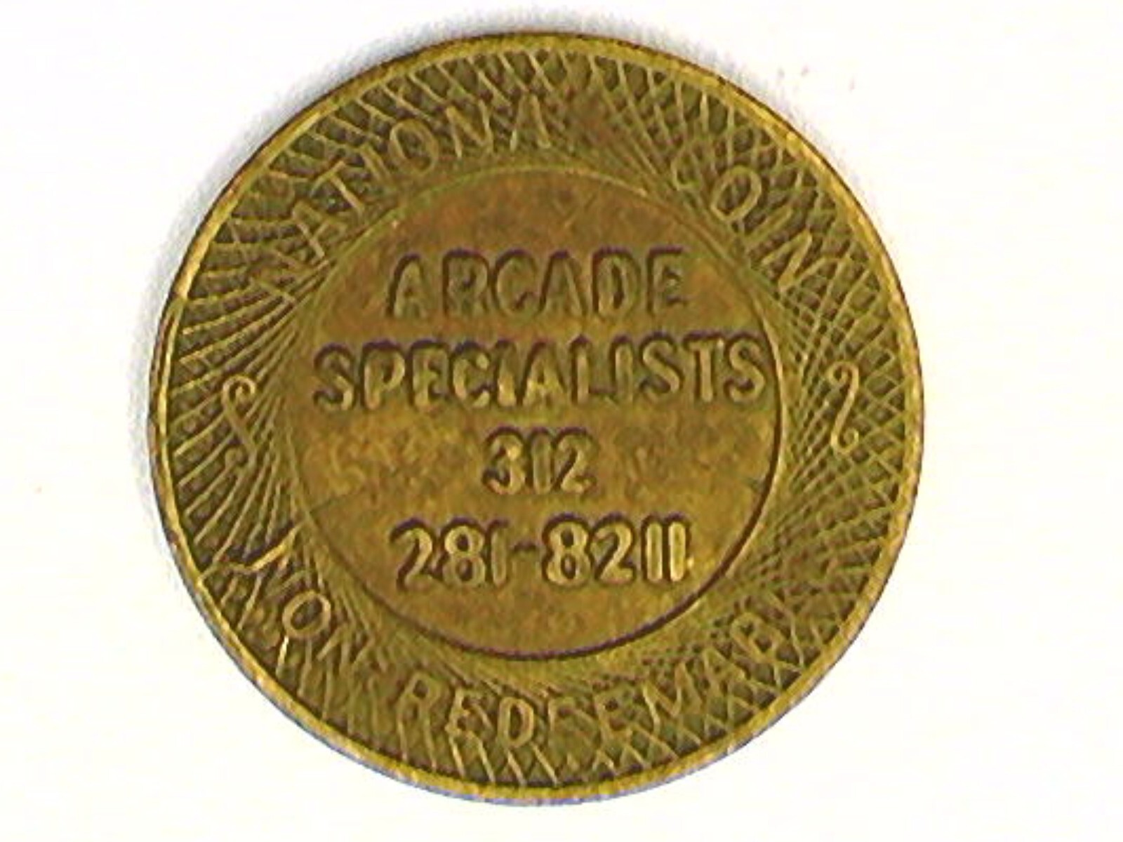 National Coin Arcade Specialists Medal. Chicago, Illinois. COMBINED ...