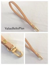 3/8" Quality Vachetta Leather Wristlet Gamaguchi Pochette Bag Purse Wallet Strap
