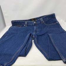 Forge Denim Jeans Dark  Blue Mens Waist Size 42” Leg Long New Seconds