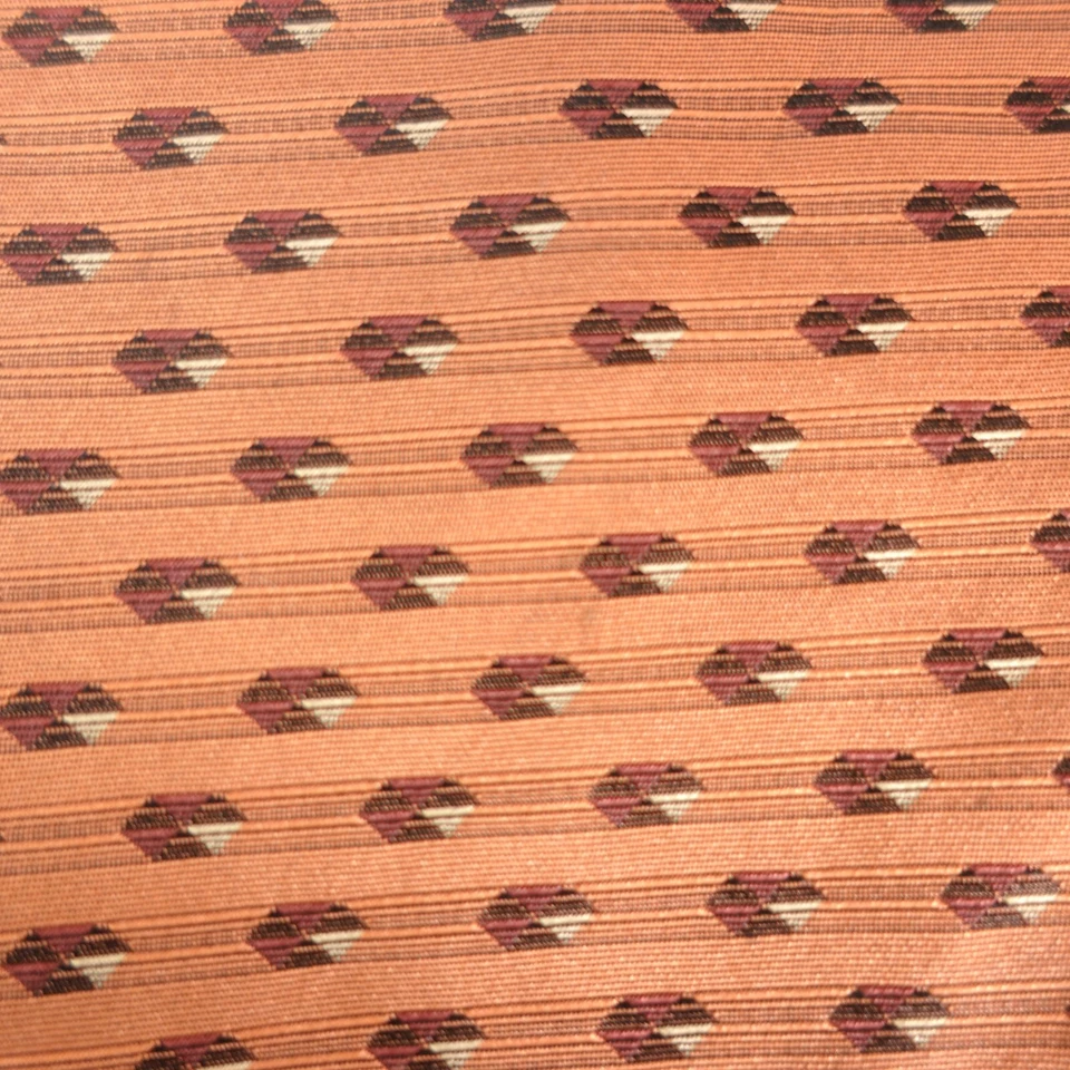 Corbata de cuello naranja para hombre pastillas geométricas seda ropa de carrera IT DESIGN NETWORK Japón Foto 4 de 4