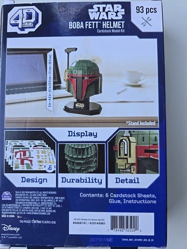 Star Wars Boba Fett Model Kit 4D Build Puzzle 93pc (Spin Master 2023) SEALED - Picture 2 of 5
