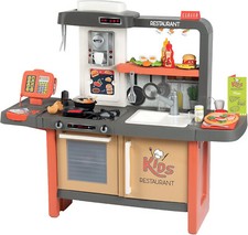 Smoby Kids Restaurant, Kinderrestaurant mit vielen Spielbereichen und Kochplatte