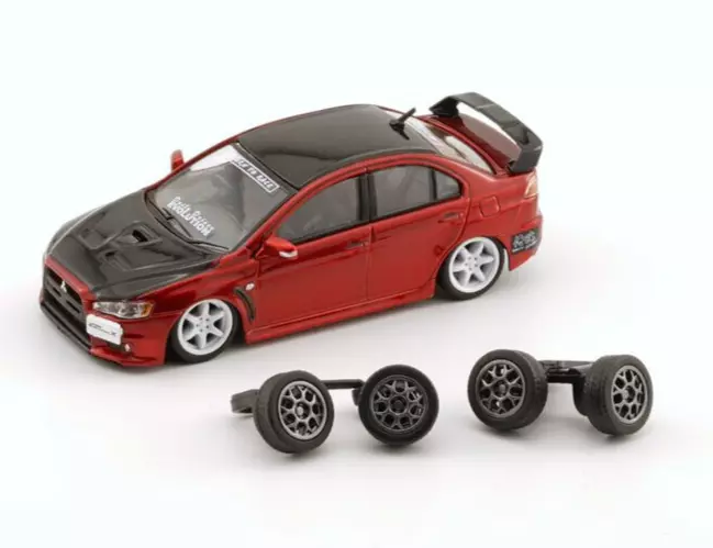 BM Creations Mitsubishi Lancer Evolution X - Red -RHD 1:64 Diecast