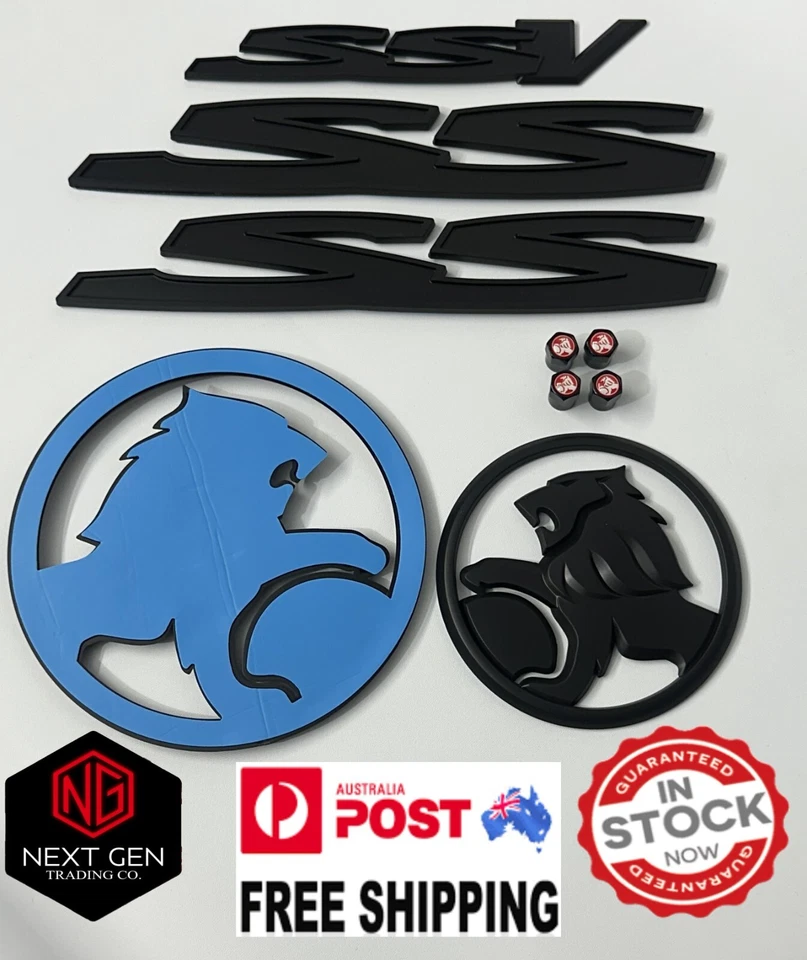 Holden Commodore VE VF SSV Badge Set Satin Black Suits Wagon Sports wagon SS ST - image 3 of 4