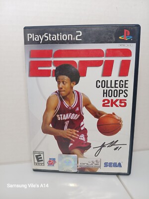 ESPN College Hoops 2K5 (Sony PlayStation 2, 2004) Used, Tested, Holo Sticker