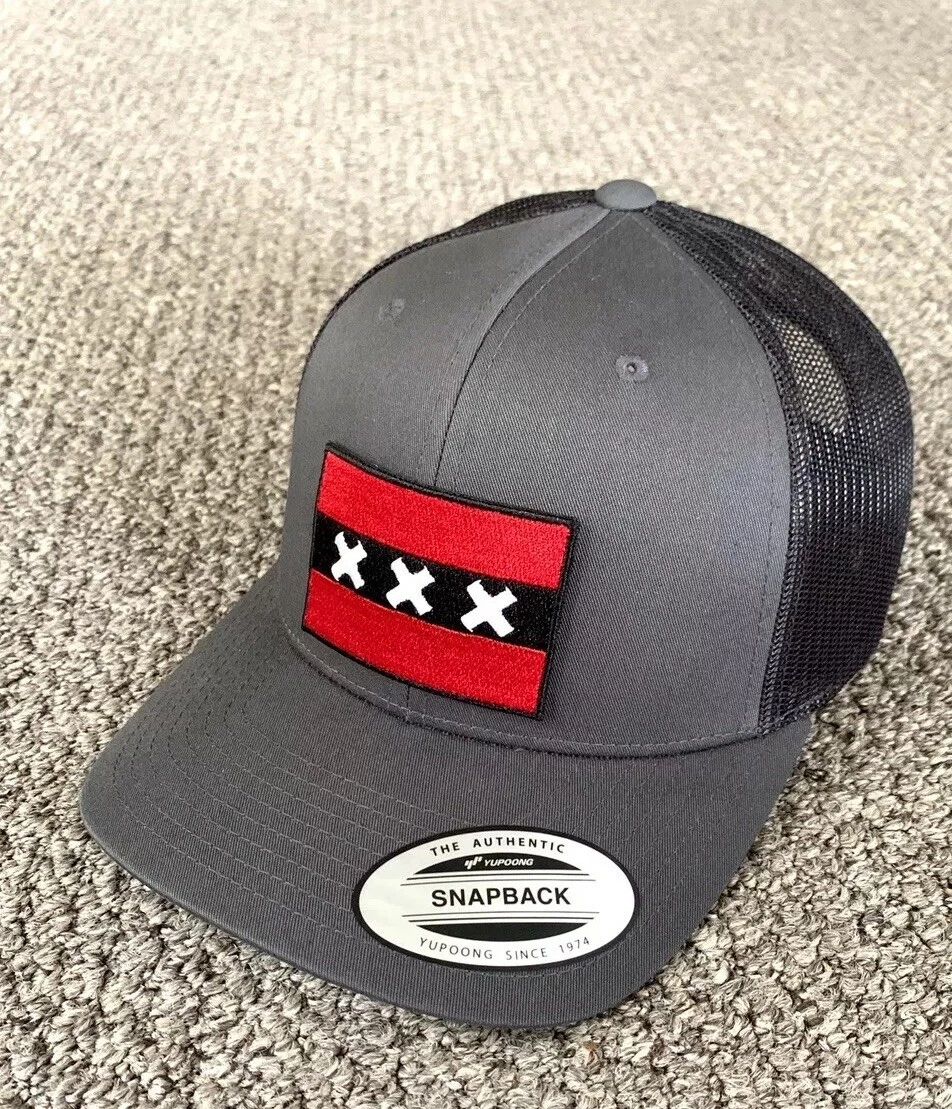 Amsterdam Hat SnapBack Flag Trucker Mesh Cap Handcrafted in Florida