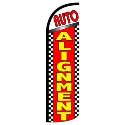 Auto Alignment Flag Flutter Feather Banner Swooper Extra Wide Windless 100D