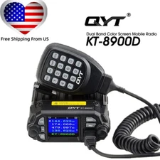 QYT KT-8900D 25W High Power UHF VHF Dual Band Quad Watch Mobile Walkie Talkie