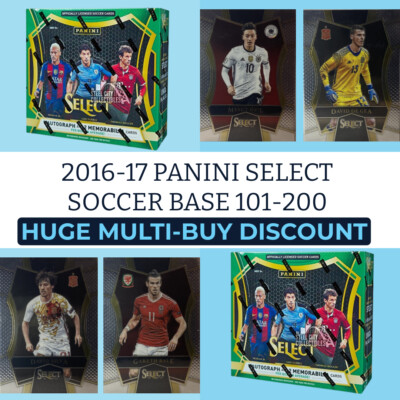 2016-17 Panini Select Soccer Mezzanine Base 101-200 - Pick your card