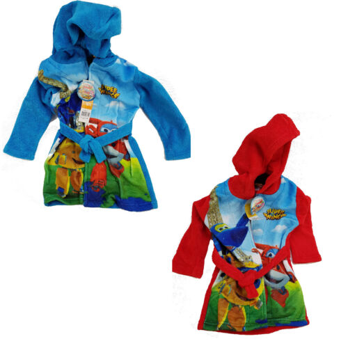 Albornoz Super Wings®, albornoz infantil abrigo de mañana, rojo, azul, con capucha 98-116 - Imagen 1 de 7