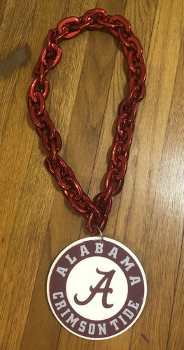 FanFave NCAA Alabama Crimson Tide 3D Fan Chain Foam Magnet Red Chain Large