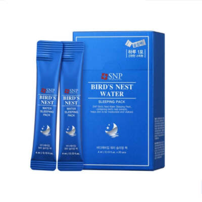 SNP Bird's Nest Water Sleeping Pack 4ml*20ea - FREE SHIPPING