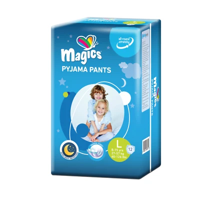 DRYLOCK Magics Youth Pyjama Pants L 8-15 Jahre 12 Stk Einweg Slip Kinder Jugendliche