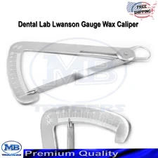 Dental Iwanson Crown Gauge Thickness Measuring Spring Caliper Lab Instruments 