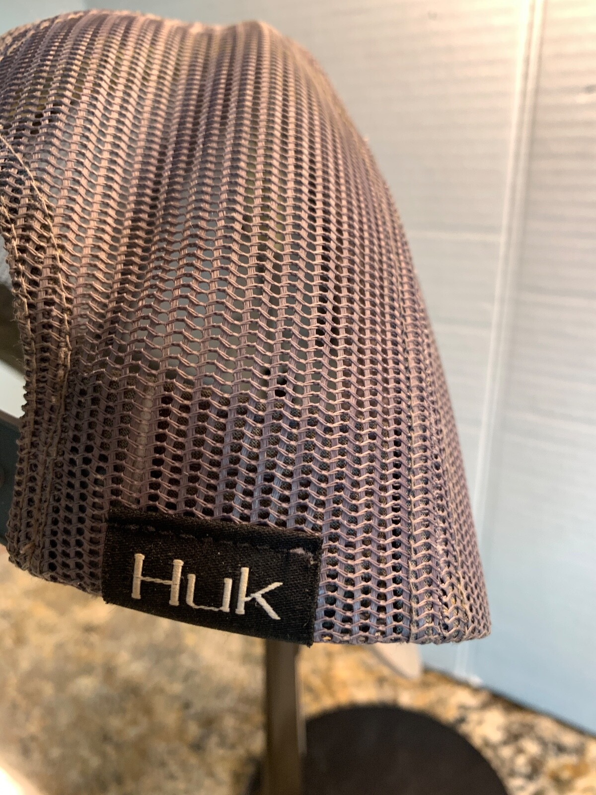 HUK SOLID Gray TRUCKER CAP Snap Back Adjustable M… - image 3