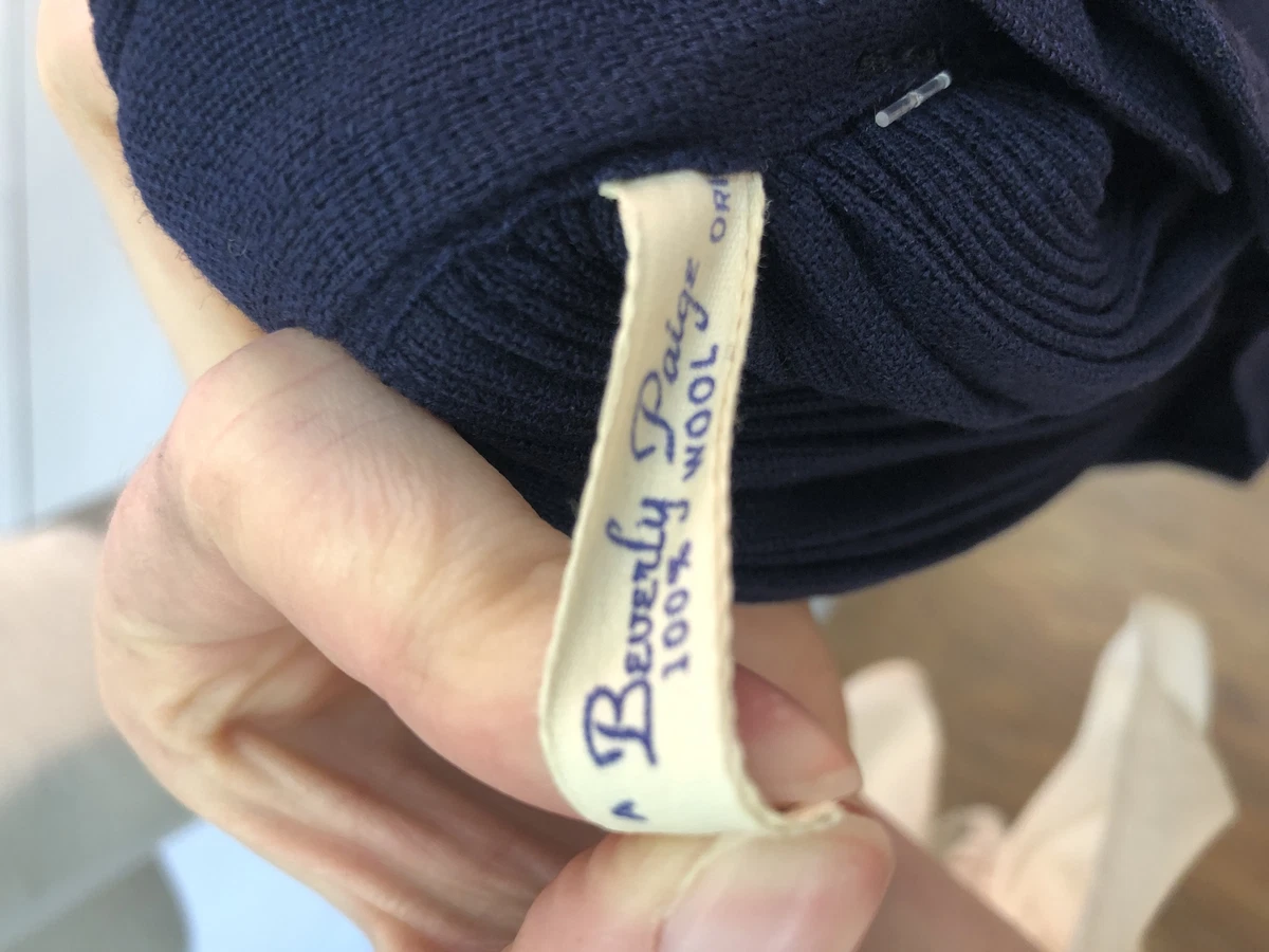 Vintage VTG 1940s 40s Beverly Paige Navy Wool Pleated Midi Skirt | eBay