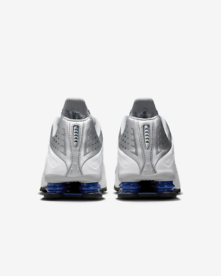 Nike Shox R4 Metallic Silver White Deep Royal Blue HQ1988-102