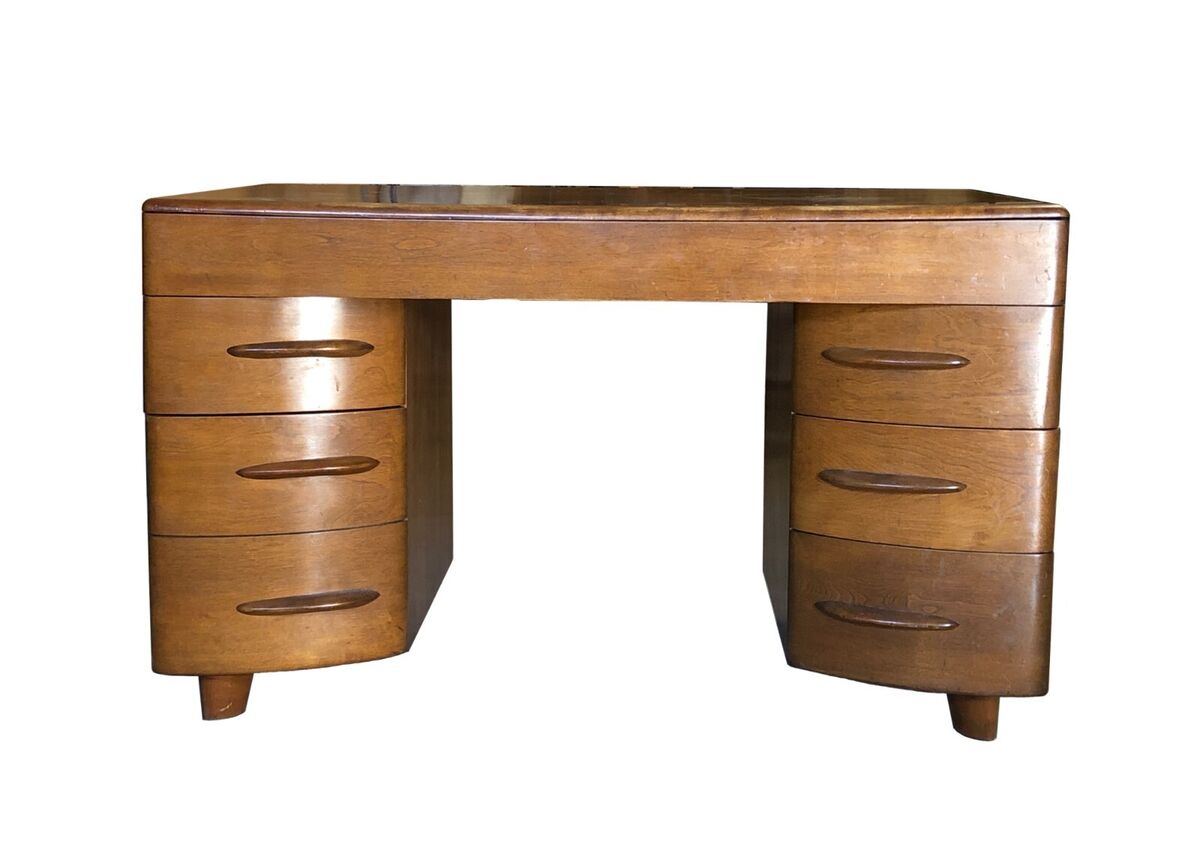 Heywood Wakefield Desk Midcentury Modern Solid Wood | eBay Heywood Wakefield Desk Midcentury Modern Solid Wood | eBay