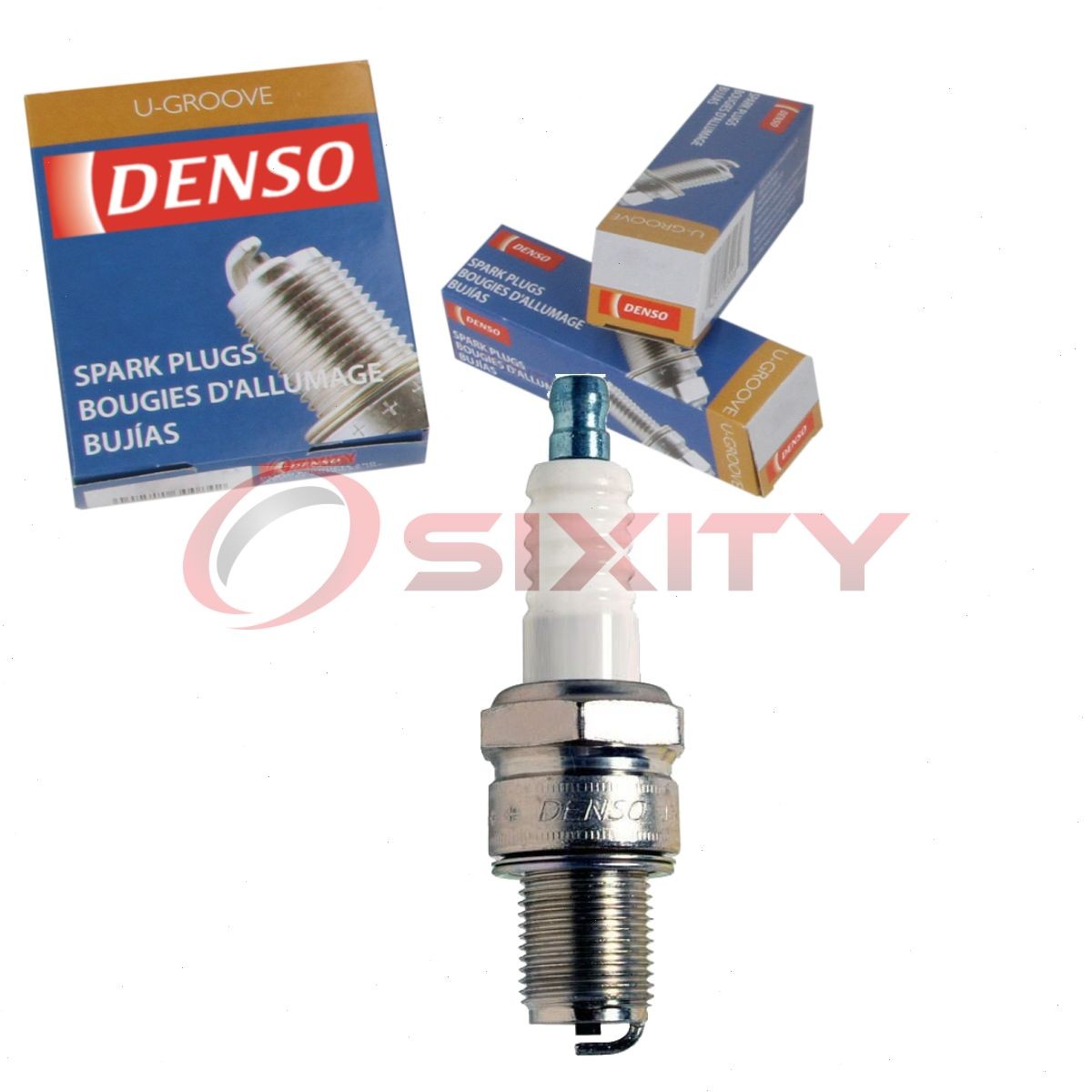 DENSO 3025 Standard U-Groove Spark Plug for W16ES-U 6410 Ignition Wire or