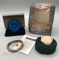 Blue Yomega Metallic Missile Yo-Yo w/ Box Accessories