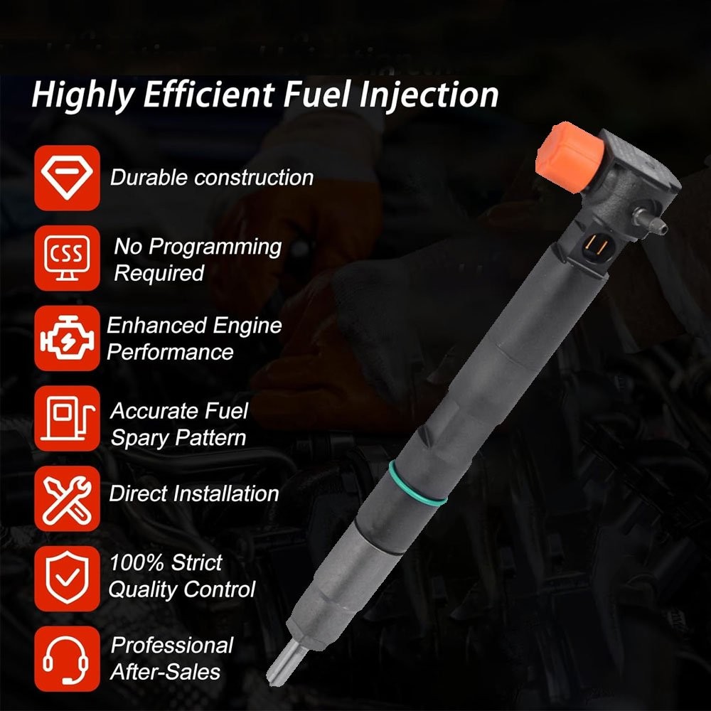 New 1x Fuel Injector Fits For Delphi 7516848 / 28337917 Bobcat 7275454 / D18 D24