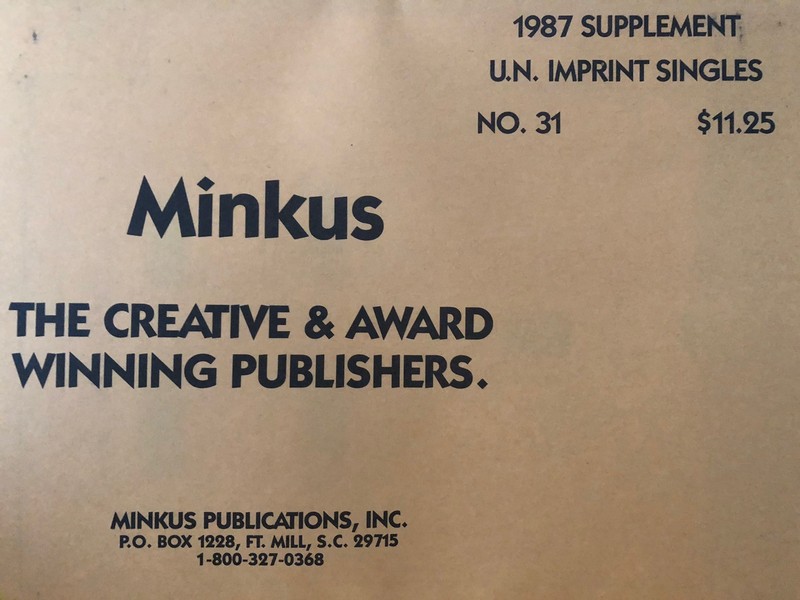 Minkus United Nations 1987 Supplement 