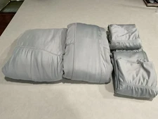 SHEEX SPANDEX/POLY Queen Lt Gray Sheet Set (6 pc)