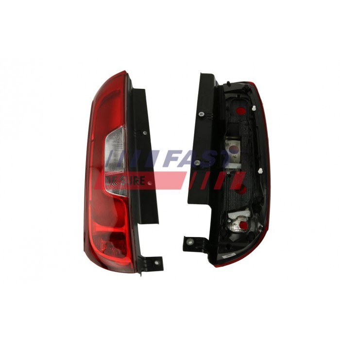 Feu arrière gauche premium en polycarbonate pour Opel Combo et Fiat Doblo