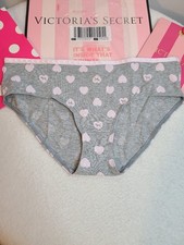 VS PINK Graphic Cotton Classic Low Rise Hipster Panty Size M