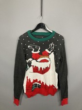 CHRISTMAS Jumper - Size Medium - Grey - Great Condition - Men  s