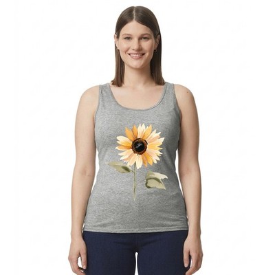 Aquarell Sonnenblume Damen Trägershirt Tank Top Blumen Gartenarbeit Geschenk für Sie