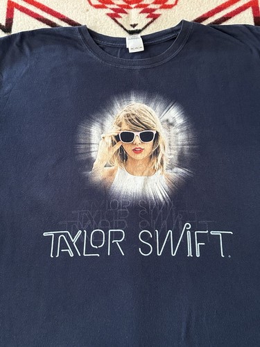 Taylor Swift 1989 Tour Shirt Merch Blu XXL Usata Delicatamente Swifty - Foto 6 di 12