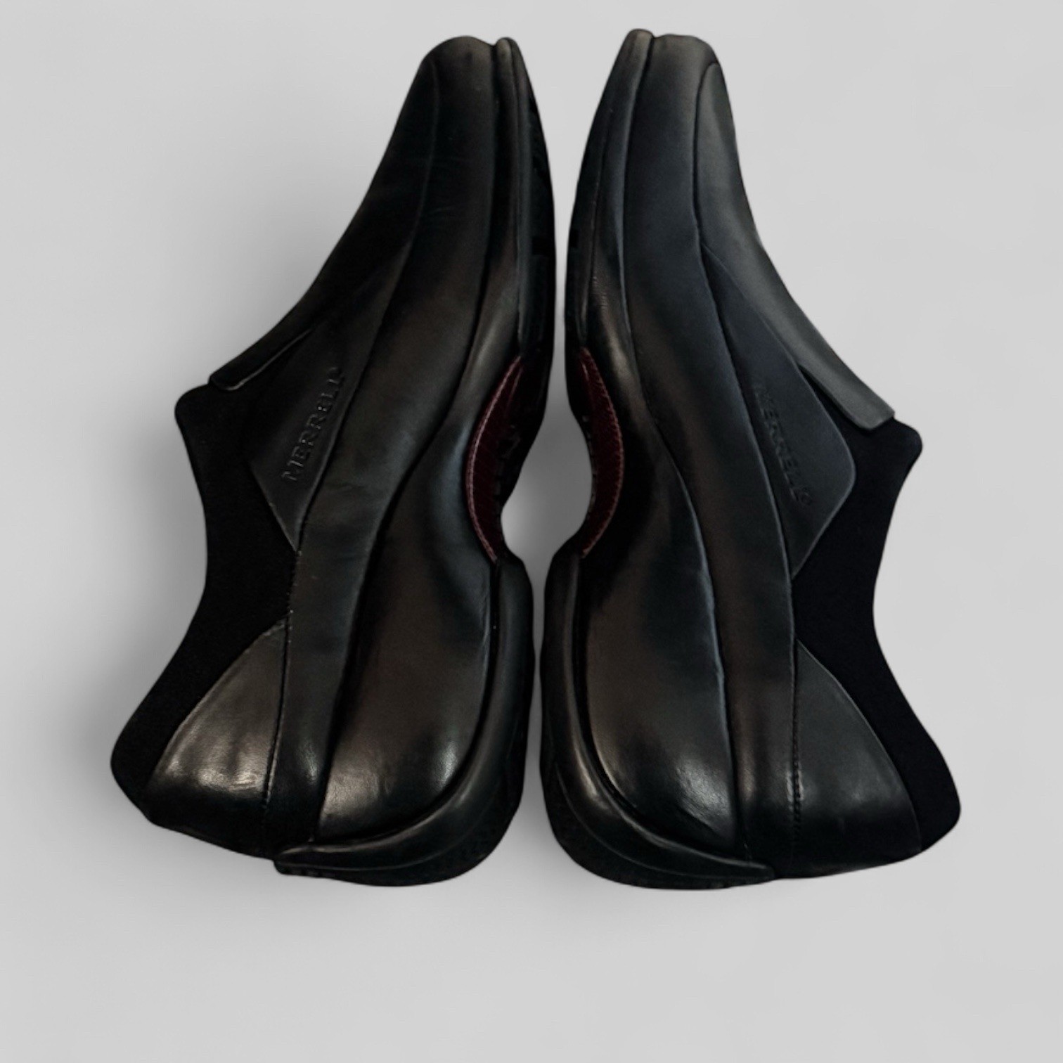 Scarpe Merrell Spire mocassini comodi elasticizzati donna taglia 8 5 in pelle nera