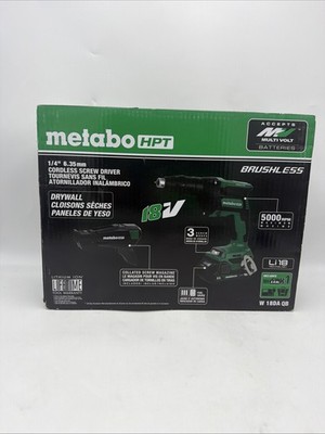 Metabo HPT W18DAQBM 18V MultiVolt Brushless Cordless Drywall Screw Gun New