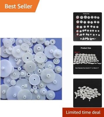 58PCS Small Gears for DIY Motors - Perfect for Robotics & Model Building