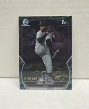 ISAIAH COUPET 2023 Bowman Draft Chrome AQUA LUNAR REFRACTOR ~ Rockies RC /125