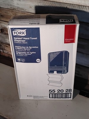 Tork Xpress Hand Towel Dispenser, Interfold Black 55 20 28