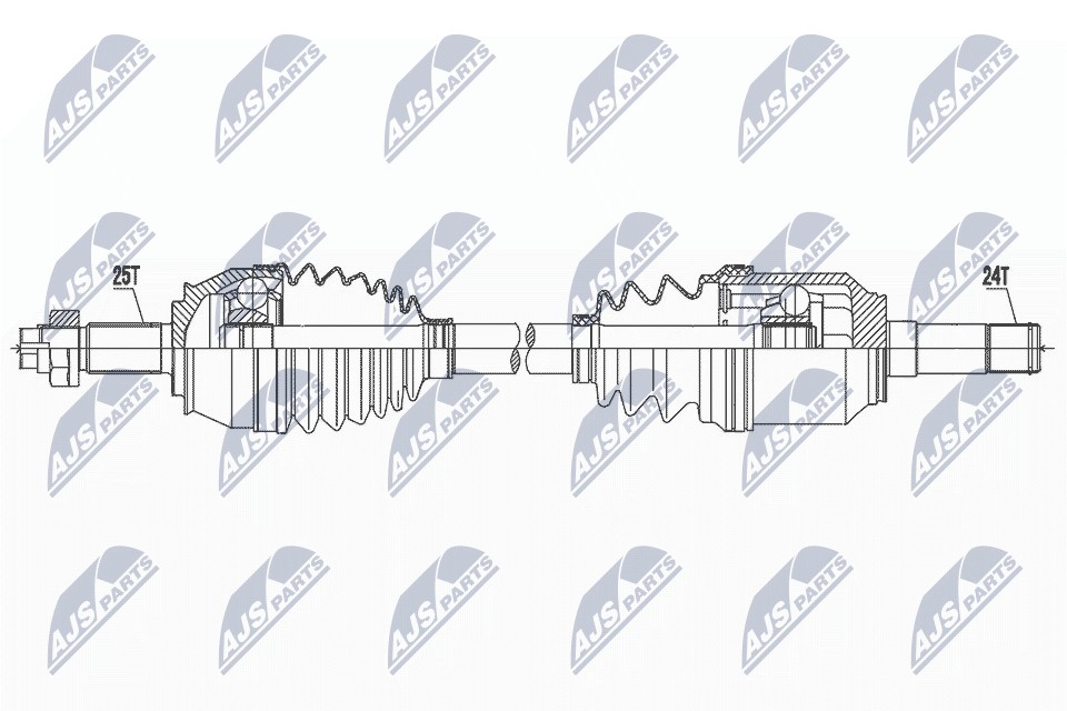 NTY NPW-FT-055 Drive Shaft for ABARTH - Image 11