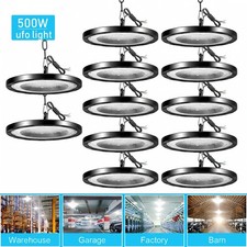 500W UFO LED High Bay Light Industrial Warehouse Factory Shop Bay Lighting 10PCS