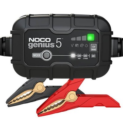 NOCO GENIUS5, vollautomatisches intelligentes 5-Ampere-Ladegerät, 6-V- und 12-V