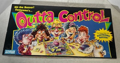 Outta Control Board Game 1992 Parker Brothers Electronic Buzzer Complete