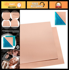 2 Pcs Pure Copper Sheets 6" x 6" - 99.9 Pure, 20 Gauge Thickness Metal Plates