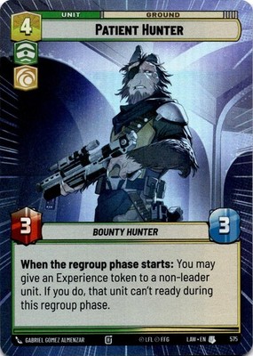 Patient Hunter (Hyperspace Foil) NM/M UC 575 A Lawless Time Star Wars Unlimited