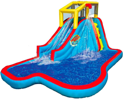 #ad Inflatable Pool Water Slide Blow up Backyard Splash House Slide N’ Soak $637.99